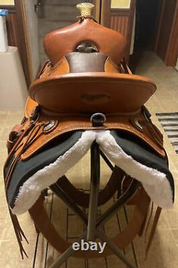 OrthoFlex The Baron Western Saddle Leather with Orig Girth Rear Cinch $2600 MRSP