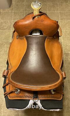 OrthoFlex The Baron Western Saddle Leather with Orig Girth Rear Cinch $2600 MRSP