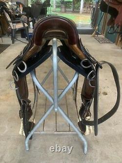 Orthoflex Cutback Endurance Saddle With Flex Panel Western Fenders & Fleece Pads