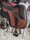Orthoflex Cut Back Trail Saddle, Brown, Seat Size 14 (western)/18.5 (english)