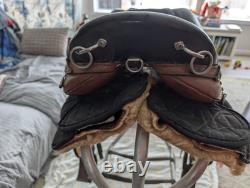 Orthoflex cut back trail saddle, brown, seat size 14 (western)/18.5 (English)