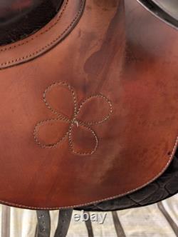 Orthoflex cut back trail saddle, brown, seat size 14 (western)/18.5 (English)