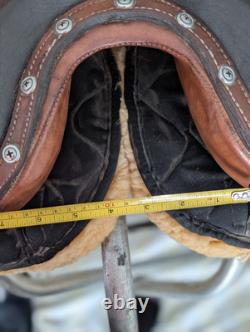 Orthoflex cut back trail saddle, brown, seat size 14 (western)/18.5 (English)