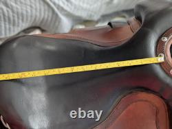Orthoflex cut back trail saddle, brown, seat size 14 (western)/18.5 (English)