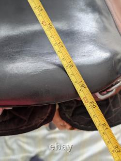 Orthoflex cut back trail saddle, brown, seat size 14 (western)/18.5 (English)