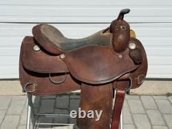 Outlaw Outfitters 17 Chocolate Roughout Trainer Western Saddle