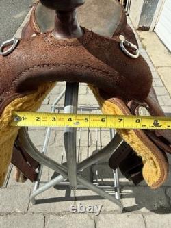 Outlaw Outfitters 17 Chocolate Roughout Trainer Western Saddle