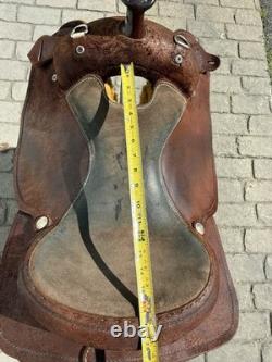 Outlaw Outfitters 17 Chocolate Roughout Trainer Western Saddle