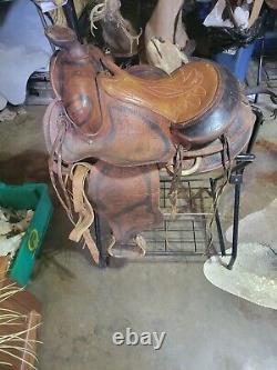 Ozark Leather Waco, Texas Leather Western Saddle