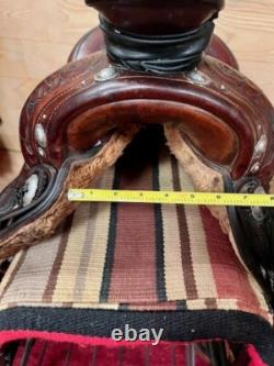 PRICE REDUCED Handmade Paul Showalter Leather 13.5 Western Show Saddle