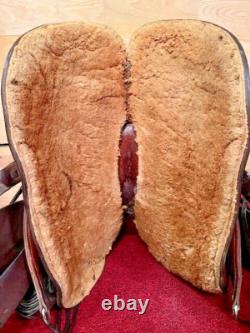 PRICE REDUCED Handmade Paul Showalter Leather 13.5 Western Show Saddle