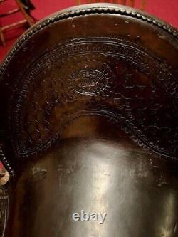 PRICE REDUCED R. T. Fraizer 14.5 Western Saddle withBrass Horn & Saddle bags