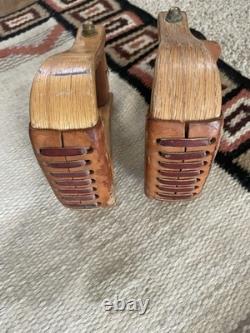 Pair Wood Western Horse Stirrups Western Stirrups Set