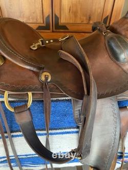Parelli Fusion Western Saddle. Custom With Oak Stirrups, Bucking Rolls, 17 Seat