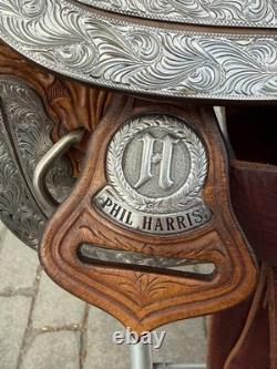 Phil Harris 16 Western Show Saddle with Saddle Bag