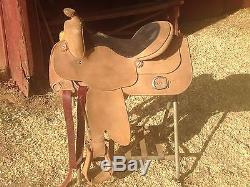 Phil Harris Saddle Custom made close contact 15 1/2 awesome ride! Need to sell
