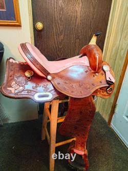 Pink Butterfly Saddle