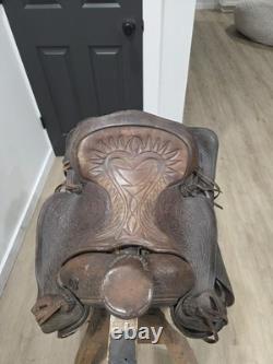 Pioneer Big Horn 15 No. 903 Brown Leather Western Pleasure/Trail Saddle Vintage