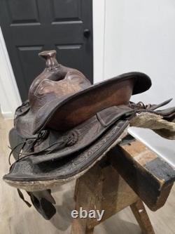 Pioneer Big Horn 15 No. 903 Brown Leather Western Pleasure/Trail Saddle Vintage