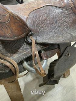 Pioneer Big Horn 15 No. 903 Brown Leather Western Pleasure/Trail Saddle Vintage