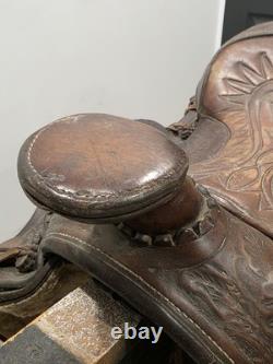 Pioneer Big Horn 15 No. 903 Brown Leather Western Pleasure/Trail Saddle Vintage