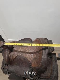 Pioneer Big Horn 15 No. 903 Brown Leather Western Pleasure/Trail Saddle Vintage