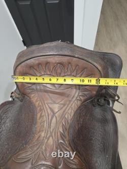 Pioneer Big Horn 15 No. 903 Brown Leather Western Pleasure/Trail Saddle Vintage