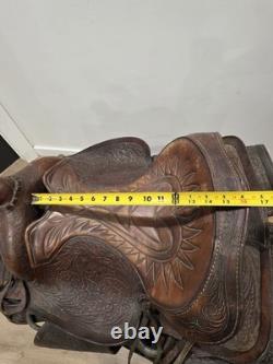 Pioneer Big Horn 15 No. 903 Brown Leather Western Pleasure/Trail Saddle Vintage