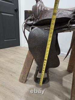 Pioneer Big Horn 15 No. 903 Brown Leather Western Pleasure/Trail Saddle Vintage