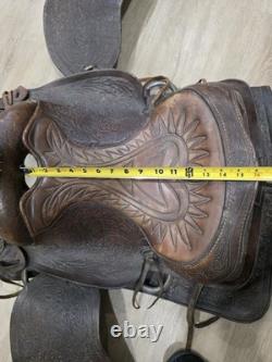 Pioneer Big Horn 15 No. 903 Brown Leather Western Pleasure/Trail Saddle Vintage