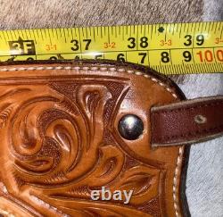 Platte Valley Saddle Co Chinks Western Leather Fringed Cowboy Riding Gear USA