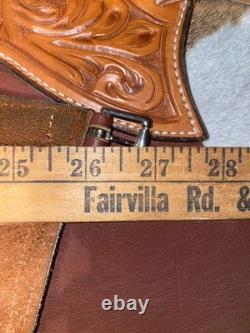 Platte Valley Saddle Co Chinks Western Leather Fringed Cowboy Riding Gear USA