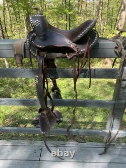Pony & Kid Antique/Vintage Western Riding Saddle