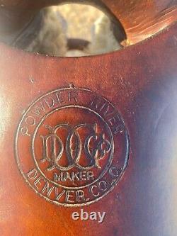 Powder River Saddle Denver Dry Goods 14 smooth leather seat GREAT Vintage Shape