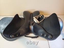 Premium Black Leather 16.5 Horse Saddle Made in Argentina