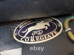Premium Black Leather 16.5 Horse Saddle Made in Argentina