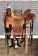 Premium Leather Western Strip Down Ranch Roper Saddle With Tack Set