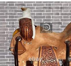 Premium Leather Western Strip Down Ranch Roper Saddle with Tack Set