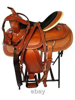 Premium Western Saddle Barrel Racing Trail Used Leather Tack Set 15 16 17 18