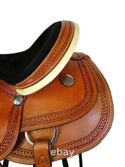 Premium Western Saddle Barrel Racing Trail Used Leather Tack Set 15 16 17 18