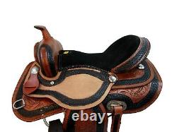 Pro Western Saddle Barrel Racing Pleasure Horse Leather Used Tack 15 16 17 18