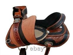 Pro Western Saddle Barrel Racing Pleasure Horse Leather Used Tack 15 16 17 18