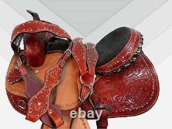 Pro Western Saddle Barrel Racing Trail Pleasure Used Leather Tack 15 16 17 18