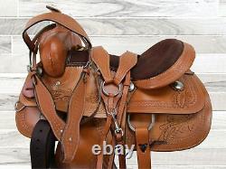 Pro Western Used Barrel Saddle 15 16 17 18 Tooled Leather Pleasure Horse Tack