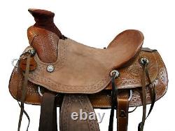 Pro Western Used Roping Saddle Roper Ranch Pleasure Tooled Leather Tack 18 17 16