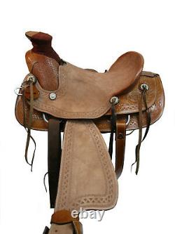 Pro Western Used Roping Saddle Roper Ranch Pleasure Tooled Leather Tack 18 17 16