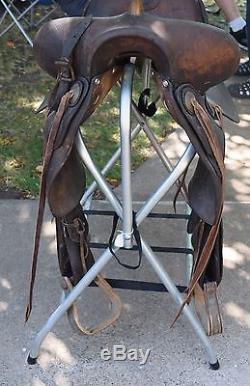 R. T. Frazier 1920's Marked Western Americana Saddle Wide Skirt Pueblo, Colorado
