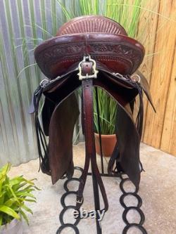 RAIN TREE TACK Lima, Peru Peruvian PASO Horse Saddle w Corona