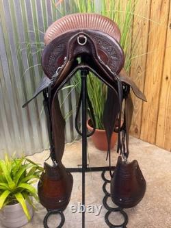 RAIN TREE TACK Lima, Peru Peruvian PASO Horse Saddle w Corona
