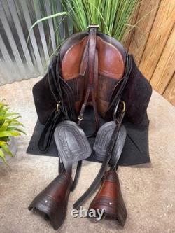 RAIN TREE TACK Lima, Peru Peruvian PASO Horse Saddle w Corona